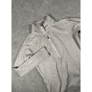 Under Armour Cold Gear Infrared 1/4 Zip Long Sleeve Mock Neck Shirt Sz Lg Fitted